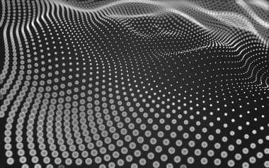 Soyut arkaplan. Çokgen şekilli molekül teknolojisi, noktaları ve çizgileri birleştiriyor. Bağlantı yapısı. Büyük veri görselleştirmesi. 