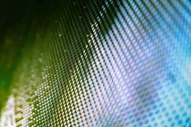 Yakın plan LED bulanık ekran. LED yumuşak odak arkaplanı. Tasarım için soyut arkaplan ideali.