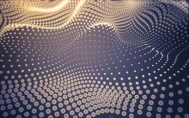 Soyut arkaplan. Çokgen şekilli molekül teknolojisi, noktaları ve çizgileri birleştiriyor. Bağlantı yapısı. Büyük veri görselleştirmesi.