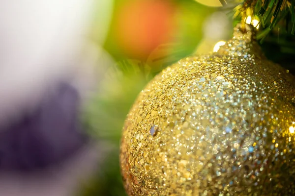 Zbliżenie Choinki Ozdobione Święta Bożego Narodzenia Nowy Rok Tapety — Zdjęcie stockowe