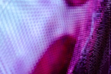 Yakın plan LED bulanık ekran. LED yumuşak odak arkaplanı. Tasarım için soyut arkaplan ideali.