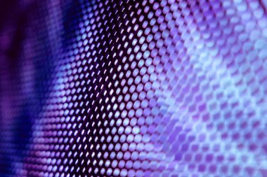 Yakın plan LED bulanık ekran. LED yumuşak odak arkaplanı. Tasarım için soyut arkaplan ideali.