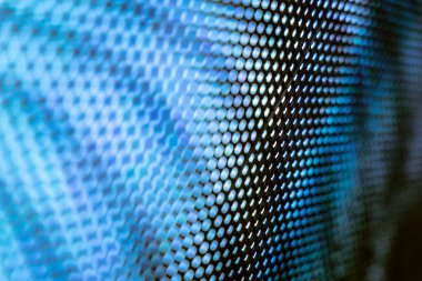 Yakın plan LED bulanık ekran. LED yumuşak odak arkaplanı. Tasarım için soyut arkaplan ideali.