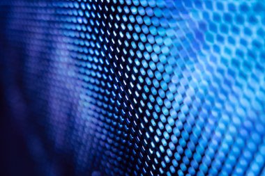 Yakın plan LED bulanık ekran. LED yumuşak odak arkaplanı. Tasarım için soyut arkaplan ideali.