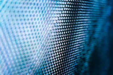 Yakın plan LED bulanık ekran. LED yumuşak odak arkaplanı. Tasarım için soyut arkaplan ideali.