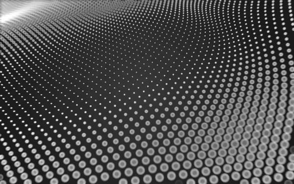 Абстрактный Фон Технология Молекул Полигональными Формами Соединяющими Точки Линии Структура — стоковое фото