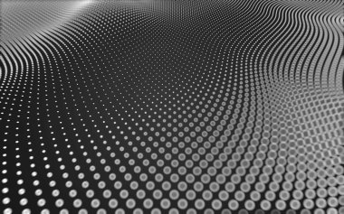 Soyut arkaplan. Çokgen şekilli molekül teknolojisi, noktaları ve çizgileri birleştiriyor. Bağlantı yapısı. Büyük veri görselleştirmesi. 