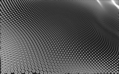 Soyut arkaplan. Çokgen şekilli molekül teknolojisi, noktaları ve çizgileri birleştiriyor. Bağlantı yapısı. Büyük veri görselleştirmesi. 