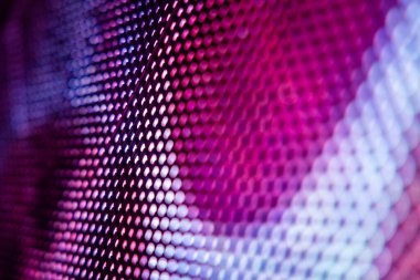 Yakın plan LED bulanık ekran. LED yumuşak odak arkaplanı. Tasarım için soyut arkaplan ideali.