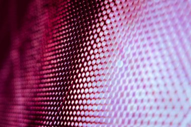 Yakın plan LED bulanık ekran. LED yumuşak odak arkaplanı. Tasarım için soyut arkaplan ideali.