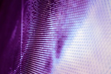 Yakın plan LED bulanık ekran. LED yumuşak odak arkaplanı. Tasarım için soyut arkaplan ideali.