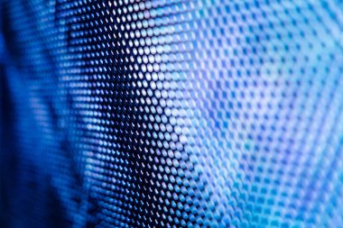 Yakın plan LED bulanık ekran. LED yumuşak odak arkaplanı. Tasarım için soyut arkaplan ideali.