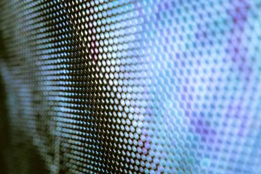 Yakın plan LED bulanık ekran. LED yumuşak odak arkaplanı. Tasarım için soyut arkaplan ideali.