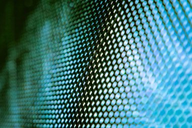 Yakın plan LED bulanık ekran. LED yumuşak odak arkaplanı. Tasarım için soyut arkaplan ideali.