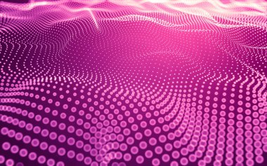 Soyut arkaplan. Çokgen şekilli molekül teknolojisi, noktaları ve çizgileri birleştiriyor. Bağlantı yapısı. Büyük veri görselleştirmesi.