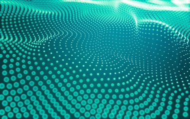 Soyut arkaplan. Çokgen şekilli molekül teknolojisi, noktaları ve çizgileri birleştiriyor. Bağlantı yapısı. Büyük veri görselleştirmesi.