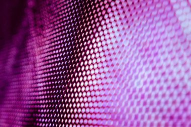 Yakın plan LED bulanık ekran. LED yumuşak odak arkaplanı. Tasarım için soyut arkaplan ideali.