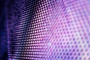 Yakın plan LED bulanık ekran. LED yumuşak odak arkaplanı. Tasarım için soyut arkaplan ideali.