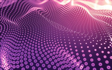 Soyut arkaplan. Çokgen şekilli molekül teknolojisi, noktaları ve çizgileri birleştiriyor. Bağlantı yapısı. Büyük veri görselleştirmesi.