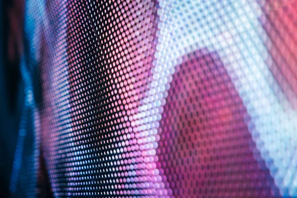 Yakın plan LED bulanık ekran. LED yumuşak odak arkaplanı. Tasarım için soyut arkaplan ideali.