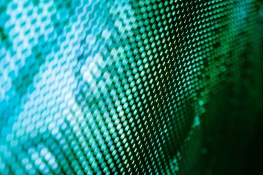 Yakın plan LED bulanık ekran. LED yumuşak odak arkaplanı. Tasarım için soyut arkaplan ideali.