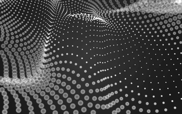 Abstraktní Pozadí Molekuly Technologie Polygonálními Tvary Spojující Tečky Čáry Spojovací — Stock fotografie