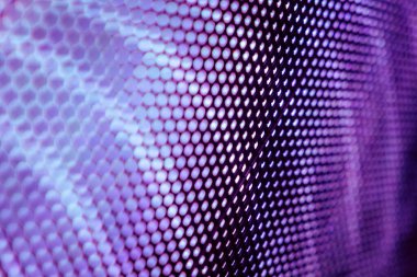 Yakın plan LED bulanık ekran. LED yumuşak odak arkaplanı. Tasarım için soyut arkaplan ideali.