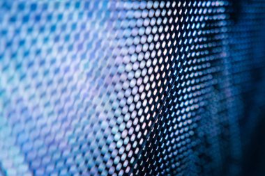 Yakın plan LED bulanık ekran. LED yumuşak odak arkaplanı. Tasarım için soyut arkaplan ideali.