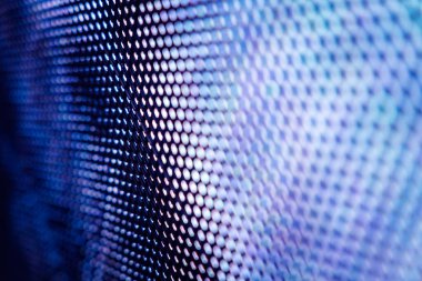 Yakın plan LED bulanık ekran. LED yumuşak odak arkaplanı. Tasarım için soyut arkaplan ideali.