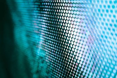 Yakın plan LED bulanık ekran. LED yumuşak odak arkaplanı. Tasarım için soyut arkaplan ideali.