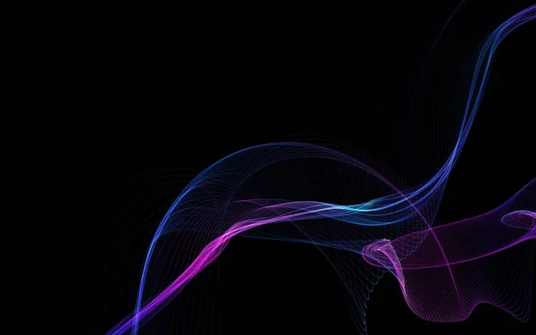 Dark Abstract Background Glowing Abstract Waves Abstract Background — Stock Photo, Image