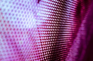 Yakın plan LED bulanık ekran. LED yumuşak odak arkaplanı. Tasarım için soyut arkaplan ideali.