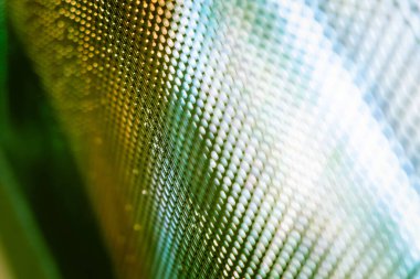 Yakın plan LED bulanık ekran. LED yumuşak odak arkaplanı. Tasarım için soyut arkaplan ideali.