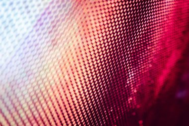 Yakın plan LED bulanık ekran. LED yumuşak odak arkaplanı. Tasarım için soyut arkaplan ideali.