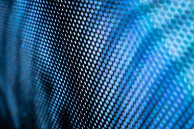 Yakın plan LED bulanık ekran. LED yumuşak odak arkaplanı. Tasarım için soyut arkaplan ideali.