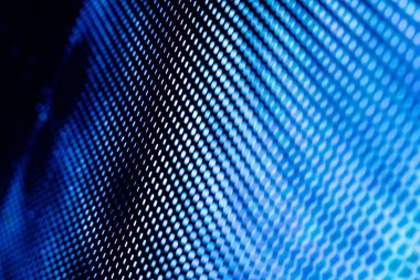 Yakın plan LED bulanık ekran. LED yumuşak odak arkaplanı. Tasarım için soyut arkaplan ideali.