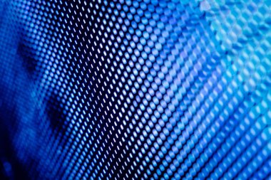 Yakın plan LED bulanık ekran. LED yumuşak odak arkaplanı. Tasarım için soyut arkaplan ideali.