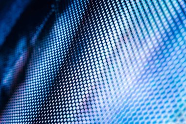 Yakın plan LED bulanık ekran. LED yumuşak odak arkaplanı. Tasarım için soyut arkaplan ideali.