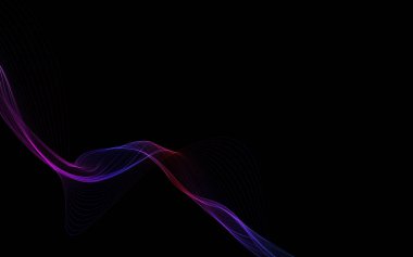 Parlayan soyut dalgalar ve soyut arkaplan ile koyu soyut arkaplan