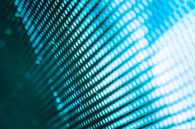 Yakın plan LED bulanık ekran. LED yumuşak odak arkaplanı. Tasarım için soyut arkaplan ideali.