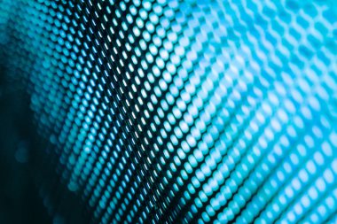 Yakın plan LED bulanık ekran. LED yumuşak odak arkaplanı. Tasarım için soyut arkaplan ideali.