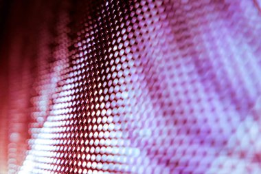 Yakın plan LED bulanık ekran. LED yumuşak odak arkaplanı. Tasarım için soyut arkaplan ideali.