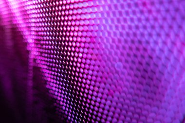 Yakın plan LED bulanık ekran. LED yumuşak odak arkaplanı. Tasarım için soyut arkaplan ideali.