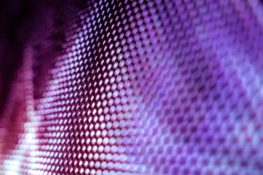 Yakın plan LED bulanık ekran. LED yumuşak odak arkaplanı. Tasarım için soyut arkaplan ideali.