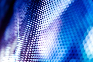 Yakın plan LED bulanık ekran. LED yumuşak odak arkaplanı. Tasarım için soyut arkaplan ideali.