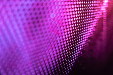 Yakın plan LED bulanık ekran. LED yumuşak odak arkaplanı. Tasarım için soyut arkaplan ideali.