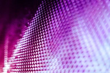 Yakın plan LED bulanık ekran. LED yumuşak odak arkaplanı. Tasarım için soyut arkaplan ideali.