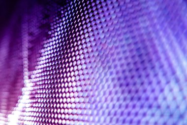 Yakın plan LED bulanık ekran. LED yumuşak odak arkaplanı. Tasarım için soyut arkaplan ideali.