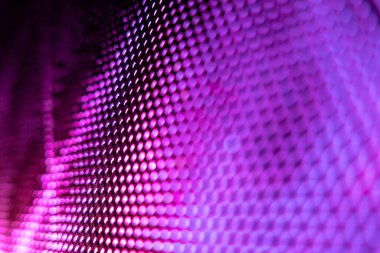 Yakın plan LED bulanık ekran. LED yumuşak odak arkaplanı. Tasarım için soyut arkaplan ideali.