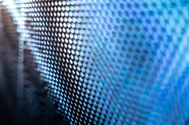 Yakın plan LED bulanık ekran. LED yumuşak odak arkaplanı. Tasarım için soyut arkaplan ideali.